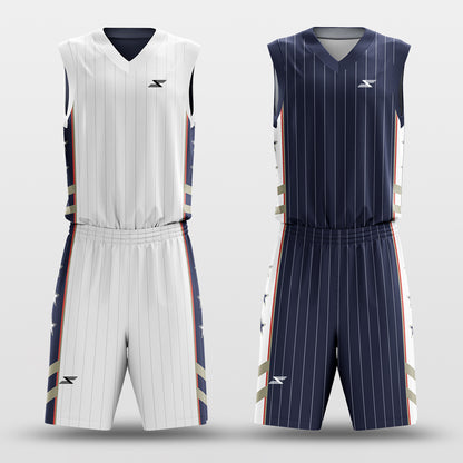Battleship - Customized Reversible Sublimated Basketball Set