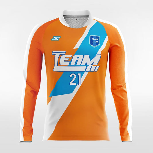 Shadow - Customized Men's Sublimated Long Sleeve Football Jersey