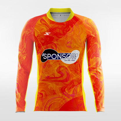 YIN AND YANG - Customized Men's Sublimated Long Sleeve Football Jersey