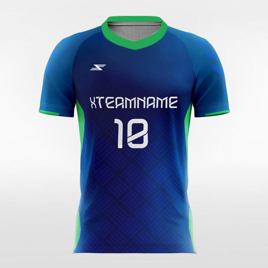 Cerulean - Customized Men's Sublimated Football Jersey