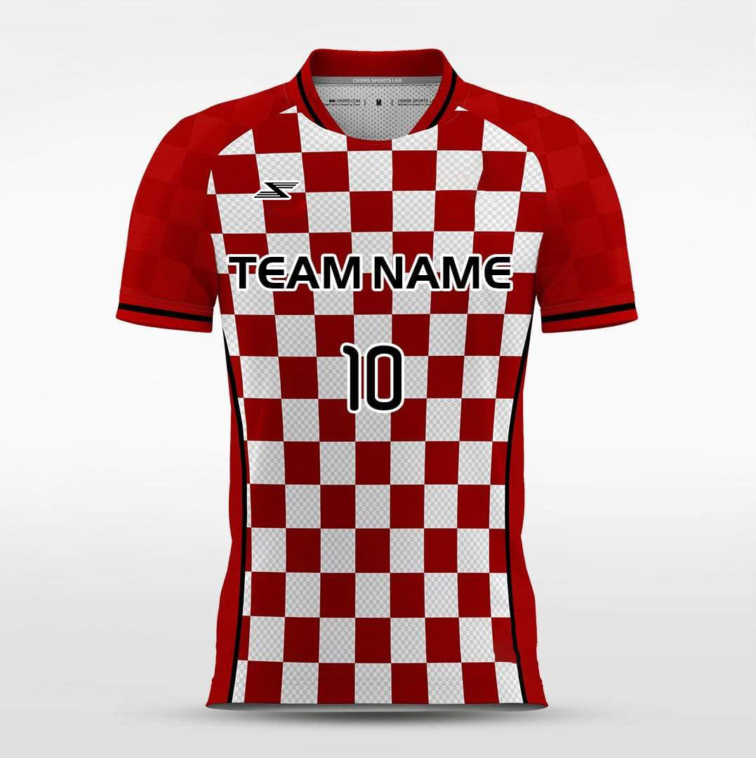 Cardinal - Customized Men's Sublimated Football Jersey