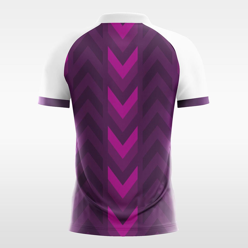 Purple-Forward-Customized Men's Sublimated Football Jersey