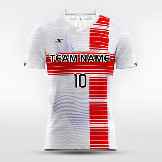 Team England - Customized Men's Sublimated Football Jersey
