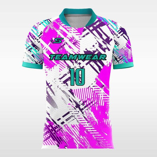 Light-Purple-Customized Men's Sublimated Football Jersey