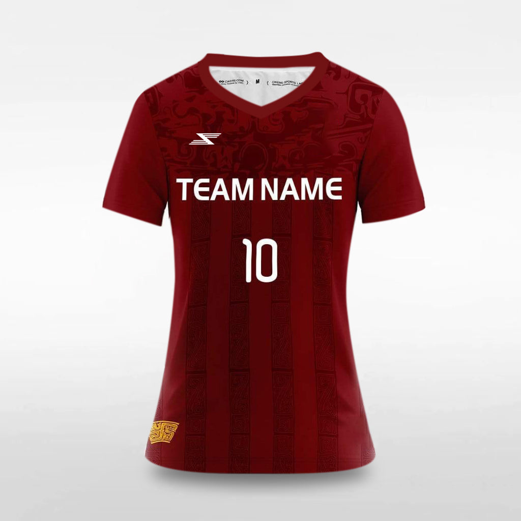 Silk Road - Customized Women's Sublimated Football Jersey