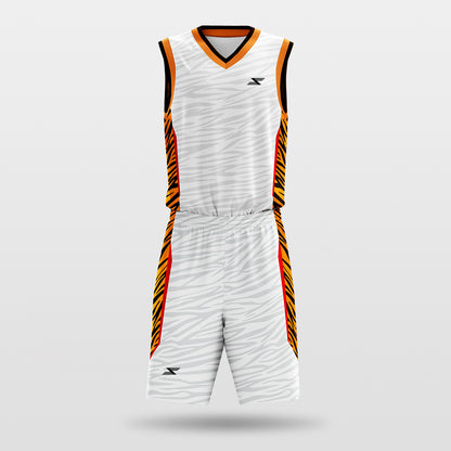 Tiger stripes - Customized Sublimated Basketball Set