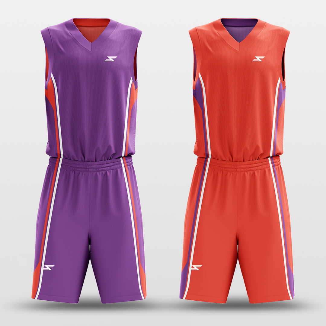 CLASSIC22 - Customized Reversible Sublimated Basketball Set