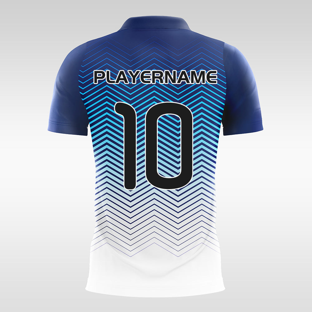 Waves-Customized Men's Sublimated Football Jersey