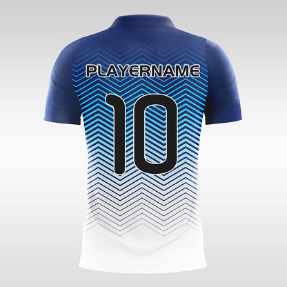 Waves-Customized Men's Sublimated Football Jersey
