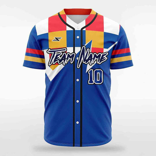 Rubik - Customized Men's Sublimated Full-Button Baseball Jersey