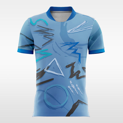 Geometric-figure-Customized Men's Sublimated Football Jersey