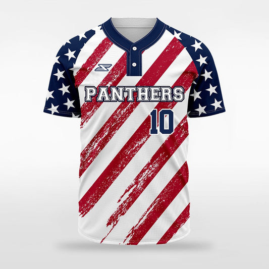 Patriot II - Customized Men's Sublimated 2-Button Baseball Jersey