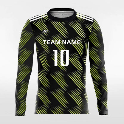 Retro 1 - Customized Men's Sublimated Long Sleeve Football Jersey