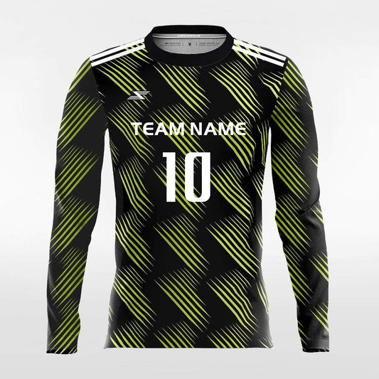 Retro 1 - Customized Men's Sublimated Long Sleeve Football Jersey