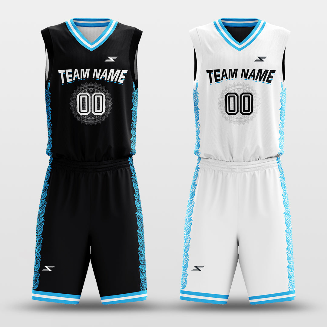 Ice Flower - Customized Reversible Sublimated Basketball Set