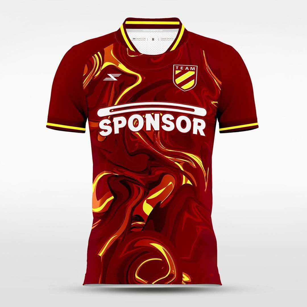 Lava - Customized Men's Sublimated Football Jersey