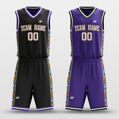 Secret - Customized Reversible Sublimated Basketball Set
