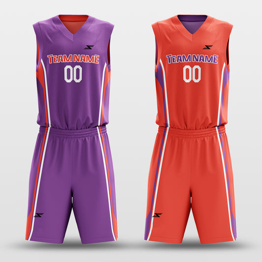 CLASSIC22 - Customized Reversible Sublimated Basketball Set