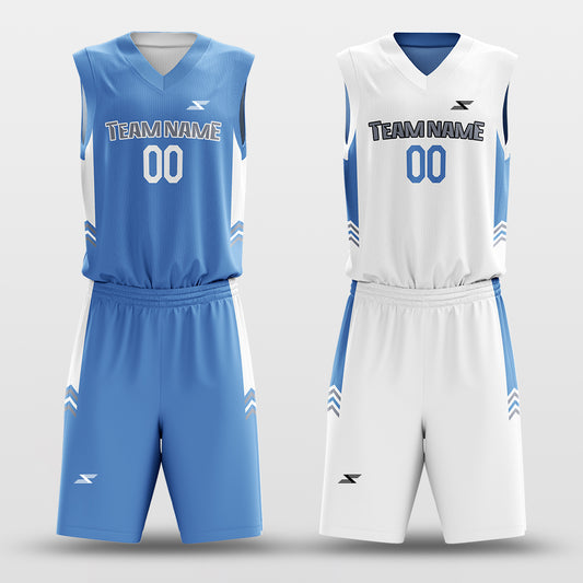 Lake Water - Customized Reversible Sublimated Basketball Set