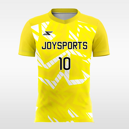 Sprouting-Yellow-Customized Men's Sublimated Football Jersey