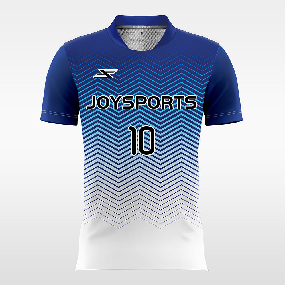 Waves-Customized Men's Sublimated Football Jersey