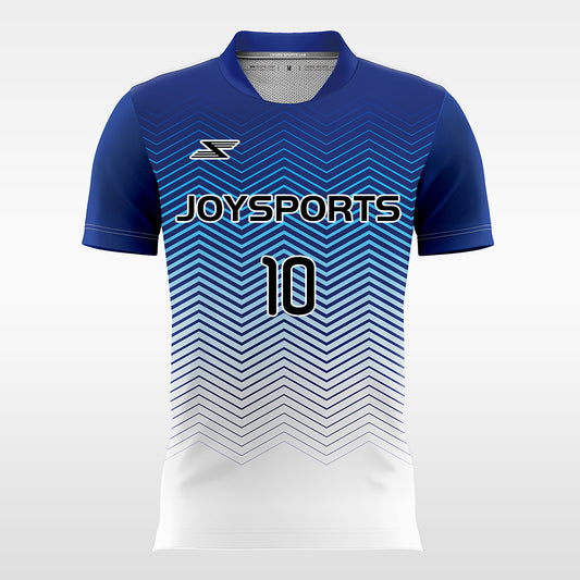 Waves-Customized Men's Sublimated Football Jersey
