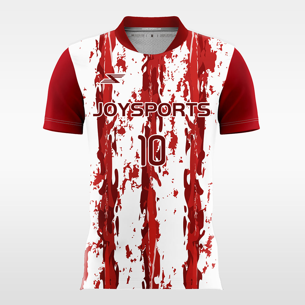 Crimson-Lotus-Men’s Sublimated Football Jersey