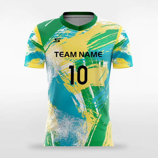 Pop-Camouflage5-Customized Men's Sublimated Football Jersey