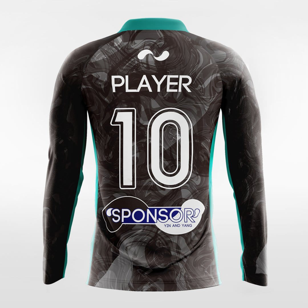 YIN AND YANG - Customized Men's Sublimated Long Sleeve Football Jersey
