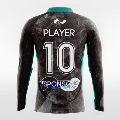 YIN AND YANG - Customized Men's Sublimated Long Sleeve Football Jersey