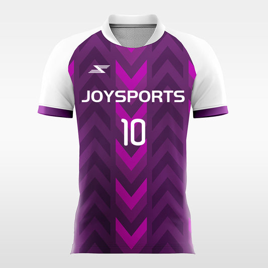 Purple-Forward-Customized Men's Sublimated Football Jersey