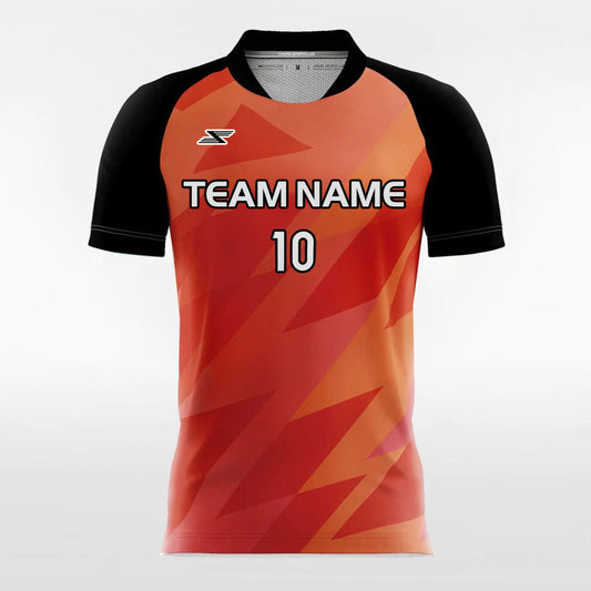 Tomato - Customized Men's Sublimated Football Jersey