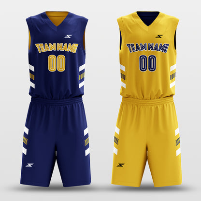 Classic39 - Customized Reversible Sublimated Basketball Set