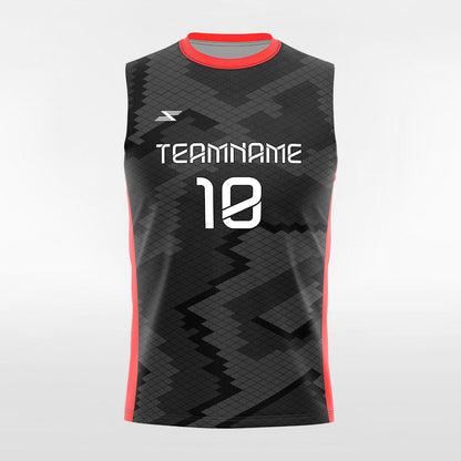 Mosaic Camouflage - Customized Men's Sublimated Sleeveless Football Jersey
