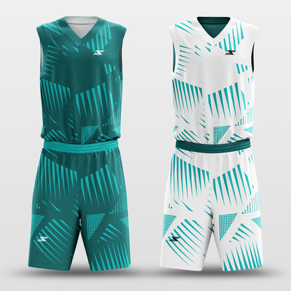 Mint - Customized Reversible Sublimated Basketball Set
