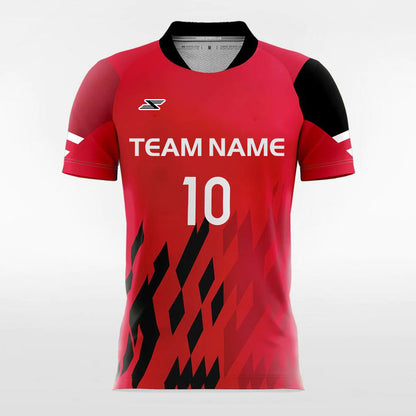 Pixel Fire - Customized Men's Sublimated Football Jersey