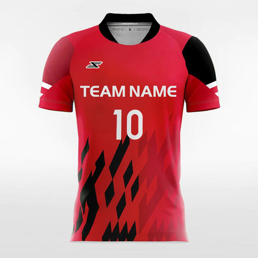 Pixel Fire - Customized Men's Sublimated Football Jersey