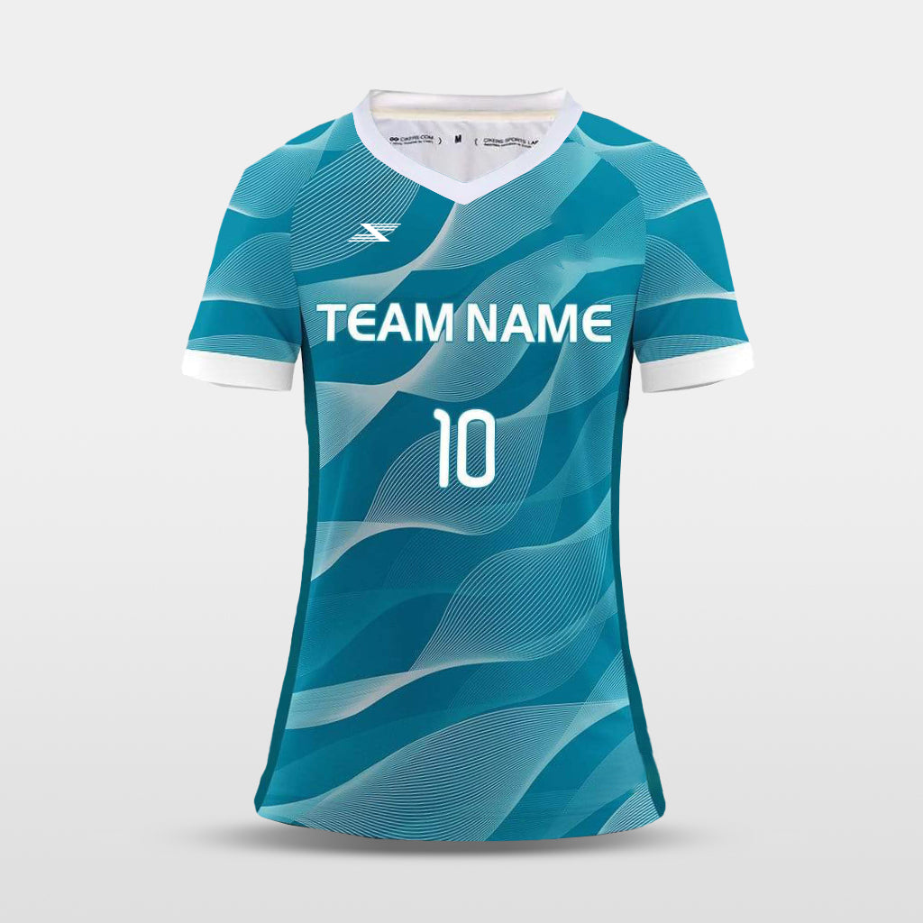Streamer - Customized Women's Sublimated Football Jersey