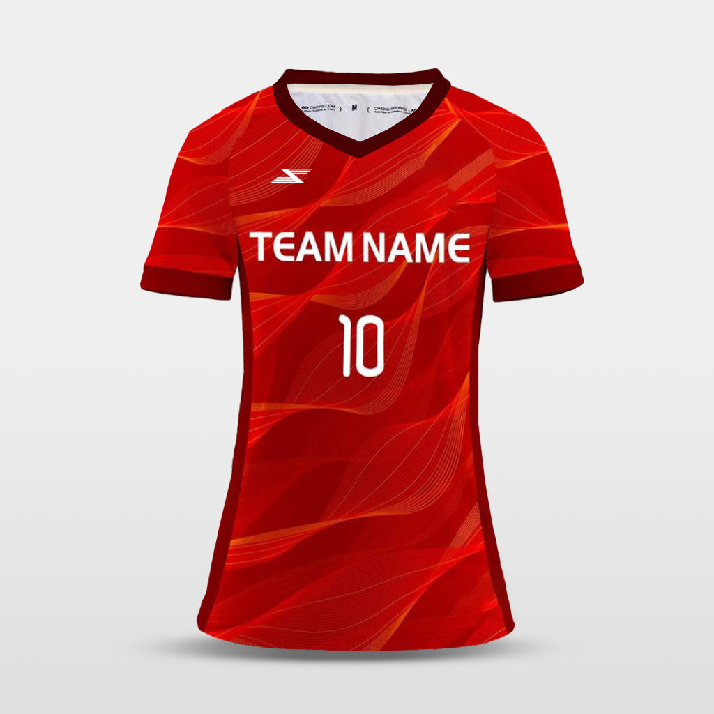 Streamer - Customized Women's Sublimated Football Jersey