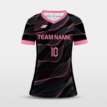 Streamer - Customized Women's Sublimated Football Jersey