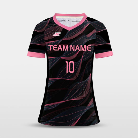 Streamer - Customized Women's Sublimated Football Jersey