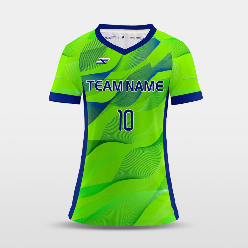 Streamer - Customized Women's Sublimated Football Jersey