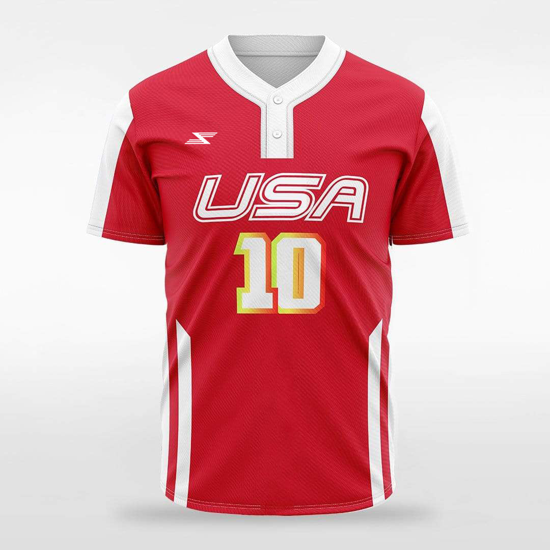 Fireman - Customized Men's Sublimated 2-Button Baseball Jersey