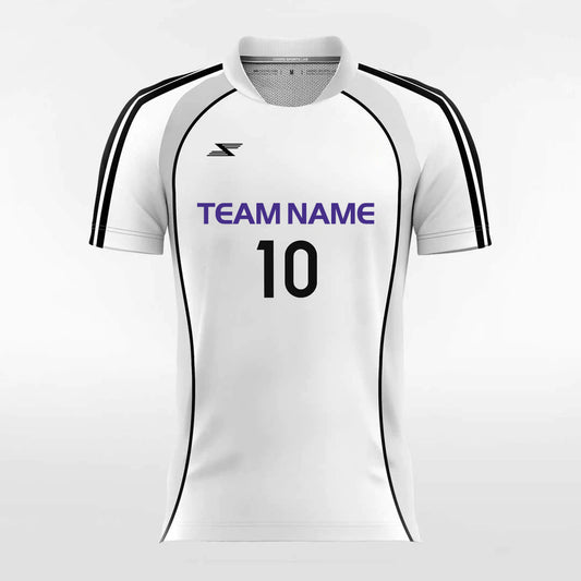 Classic White - Customized Men's Sublimated Football Jersey