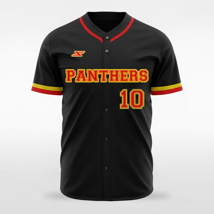 Dark Knight - Customized Men's Sublimated Full-Button Baseball Jersey
