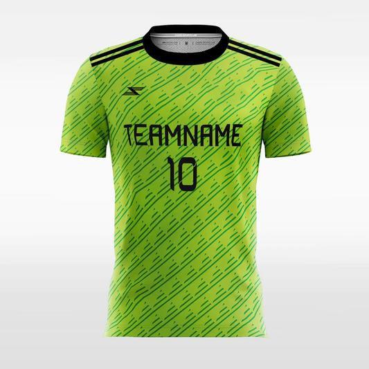 Green Graphic - Customized Men's Sublimated Football Jersey