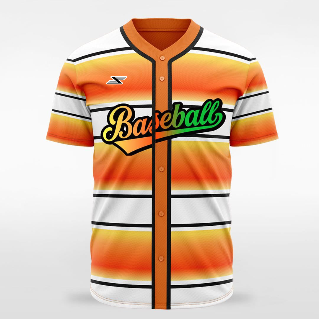 Tropical - Customized Men's Sublimated Full-Button Baseball Jersey