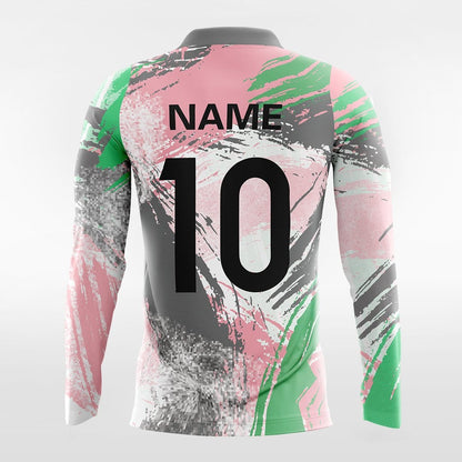 Pop Camouflage 5 - Customized Men's Sublimated Long Sleeve Football Jersey