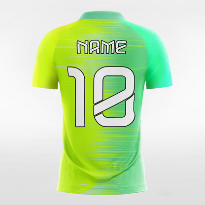 Afterimage - Customized Men's Fluorescent Sublimated Football Jersey