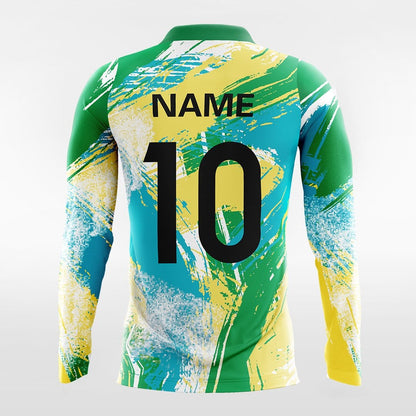 Pop Camouflage 5 - Customized Men's Sublimated Long Sleeve Football Jersey